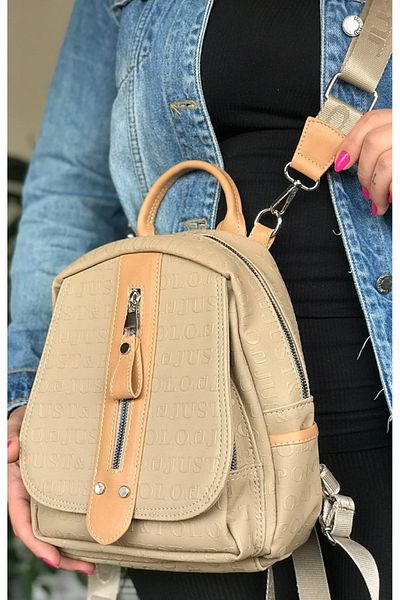 Just Polo Milano Design 4058-Sand Tan Shoulder Bag