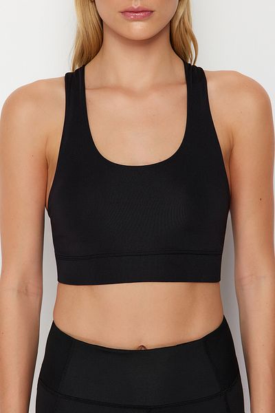 Trendyol Collection Schwarzer Sport-BH mit Trägern und Styling-Funktion THMSS24SS00018