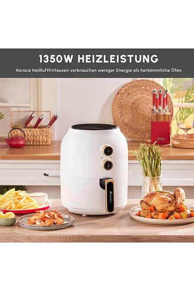 Karaca Multifry Heißluftfritteuse, Air fryer, einfache Reinigung, Energiesparend, gesund frittieren