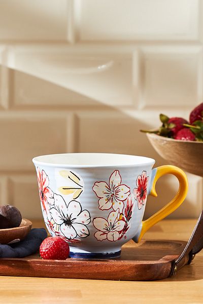 Emsan Jasmine New Bone Mug 435 ml Blue