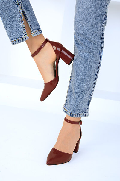 SOHO Claret Red lakkbőr női klasszikus sarkú cipő 16823