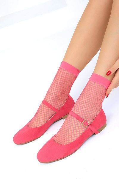 SOHO Fuchsia Wildleder Ballerinas für Damen 18896
