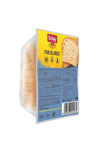 Schar Pan Blanco Glutensiz Beyaz Ekmek 250 gr (4 Adet)