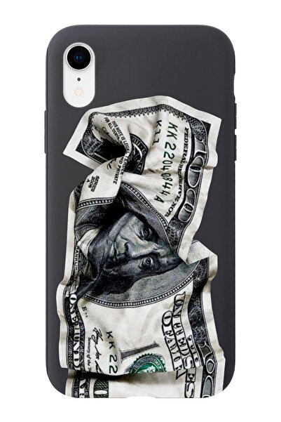 shoptocase Iphone XR Uyumlu Dolar Desenli Lansman Silikon Telefon Kılıfı