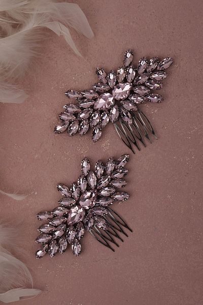 Hayalperest boncuk Accesoriu pentru păr de nuntă de mireasă Model Henna Accesoriu elegant pentru noapte și nuntă roz