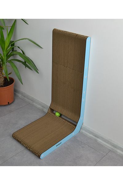 Rotipet Cardboard Cat Scratcher L-Shaped Bulk with Catnip 28x42x68 cm