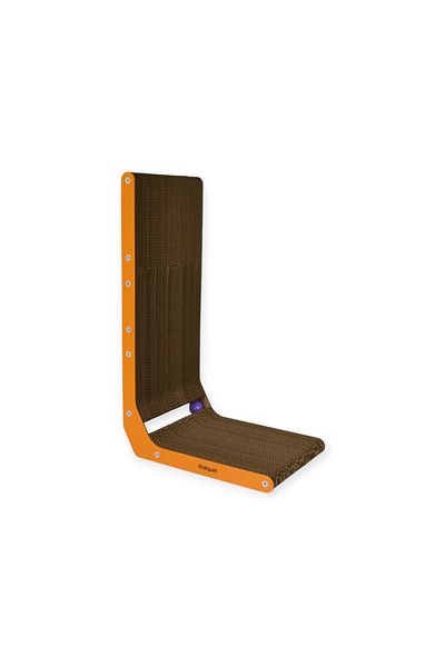 Rotipet Cardboard Cat Scratcher L-Shaped Bulk with Catnip 28x42x68 cm