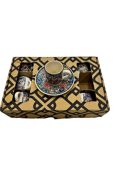 seymenbıçakçılık Porcelain Coffee Cup Set of 6