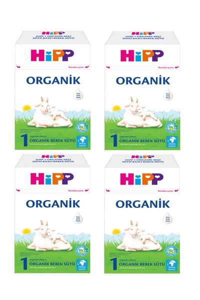Hipp Organik Keçi Sütü 1 Numara 400 GR 0-6 Ay 4`lü  (1600GR)