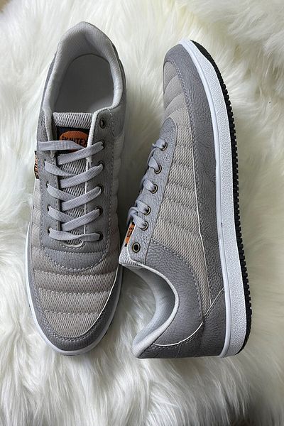 Allyup Adidași casual pentru bărbați, cu șireturi, ușoare, confortabile, din plasă, respirabili, pantofi de mers 014 (ANORAK)