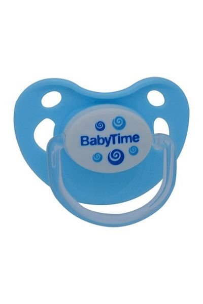 Babytime Pacifier No.1 Silicone Palatal Mat Body Protector 0-6 Months (Blue)