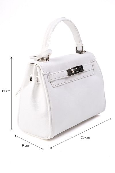 Mio Gusto White Color Small Size Women's Hand and Shoulder Bag
