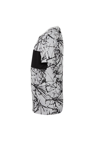 Nike Ανδρικό παιδικό γκρι αθλητικό μπλουζάκι ποδοσφαίρου F.C dri fit