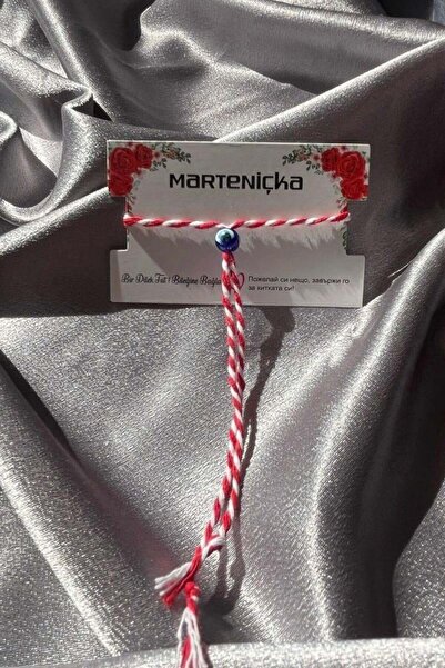 TAKIŞTIR 10 Pieces Red and White Color Marteniçka Lucky Bracelet