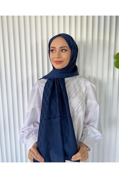 Misa Qubbe Model Navy Blue Shawl