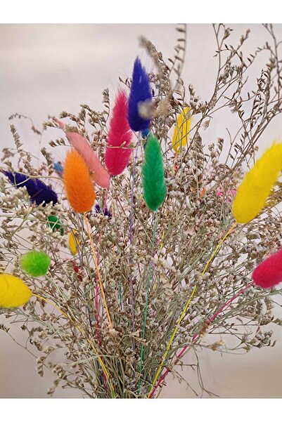 Dekora Çiçek Kuru Çiçek Tatarika, Pamuk Otu Aranjman Süslük, Vazoluk, Hediyelik