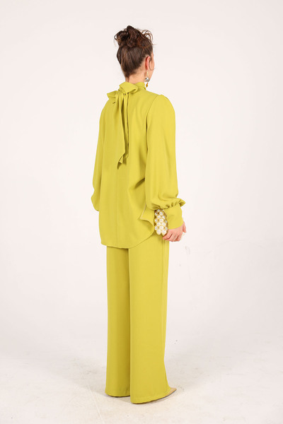 Melike Tatar Oil Green Crepe Basic Set 32-2004