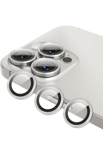 Evax (METAL LENS) Iphone 14 Pro Uyumlu Kamera Koruyucu Lens Mercek Metal Çerç...