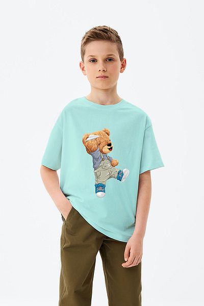 ADABEBEK χαρταετός Flying Toy Teddy Bear εμπριμέ μπλουζάκι για αγόρι
