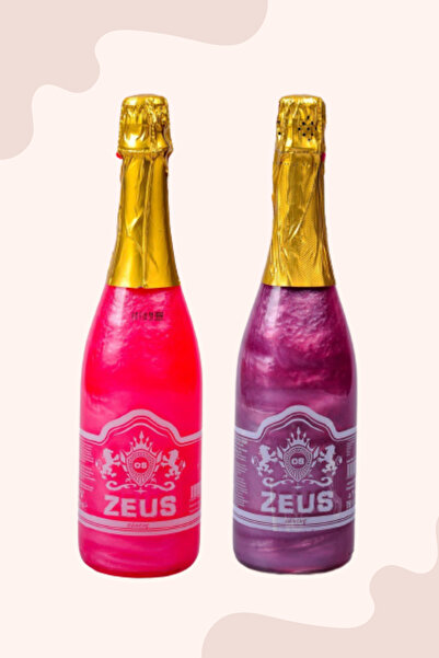 OS ZEUS 2Lİ SET ALKOLSÜZ SİMLİ ŞAMPANYA (ÇİLEKLİ + BÖĞÜRTLENLİ)