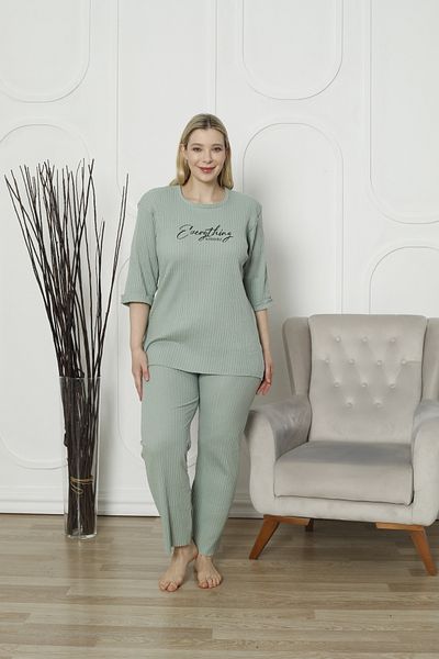 FAMES PİJAMA Plus Size Summer Pajama Set