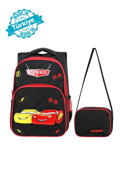 Waddell Rucsac și cutie de prânz pentru școala primară cu broderie auto licențiată