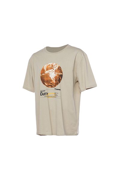 hummel Hmlbellamy Oversize T-Shirt Ανδρικά casual μπλουζάκια 911881 -8140 Μπεζ