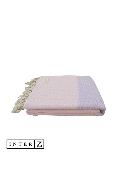 MELONIE 100% Cotton Beach Towel, Xxl 100x180cm, Marmaris, Pink Lilac