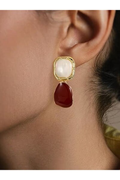 Shisa Jewel Kadınlar Için Emibele Opal Küpe, 925 Ayar Gümüş Post Altın Kaplama(11)