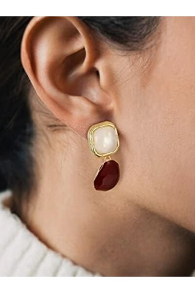 Shisa Jewel Kadınlar Için Emibele Opal Küpe, 925 Ayar Gümüş Post Altın Kaplama(11)