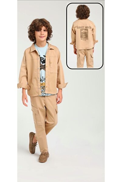 Escabel Момчешка риза с щракаща се яка и един джоб