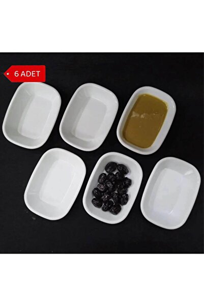 Avangart Mutfak 6 Adet - 14x9cm Kırılmaya Dayanıklı Serpme Kahvaltılık Tabak,...