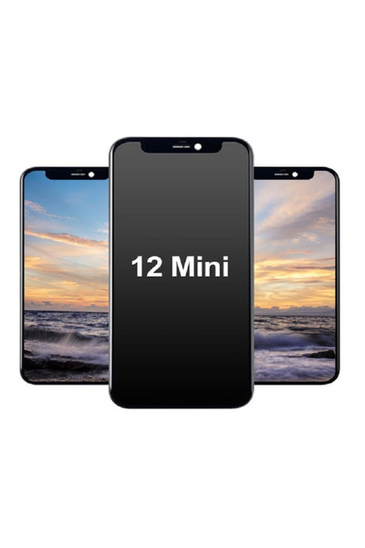 Beruflic Apple İphone 12 Mini Uyumlu Lcd Ekran Dokunmatik Oled Siyah
