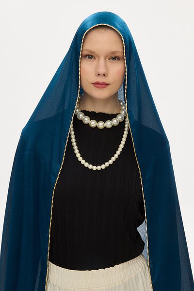 Mira İpek Seria Janjan Shawl (piatră)