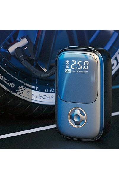 Genel Markalar Dijital Basınç Göstergeli Mini Hava Kompresörü Bisiklet, Top, ...