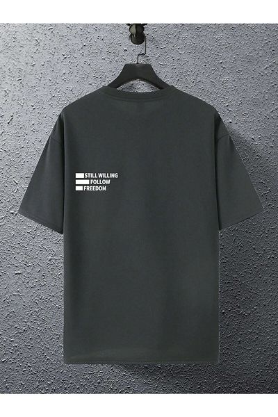 WOODROFFE Still Willing Printed Oversize Ανδρικό T-shirt Casual Boyfirend