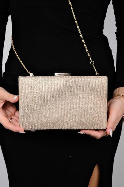 LuviShoes HEROLD Rose Glitter Damen Abendtasche