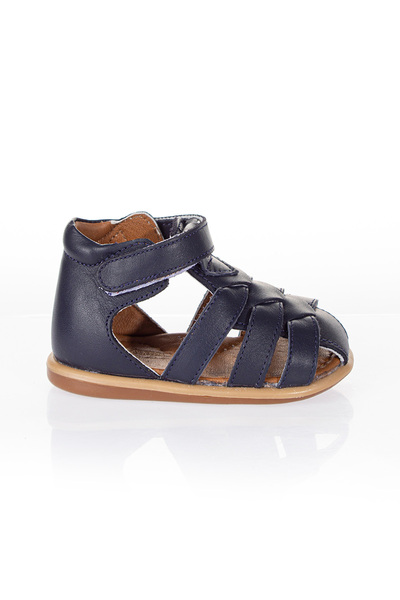 WSTARK Hakiki Deri Lacivert Bebek Sandalet