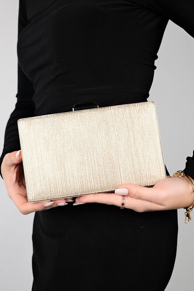 LuviShoes YADAYA Gold gestreifte Abendtasche für Damen