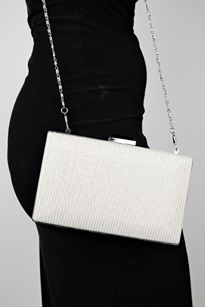 LuviShoes HEROLD Mother of Pearl Glitter Women's Evening Dress Bag