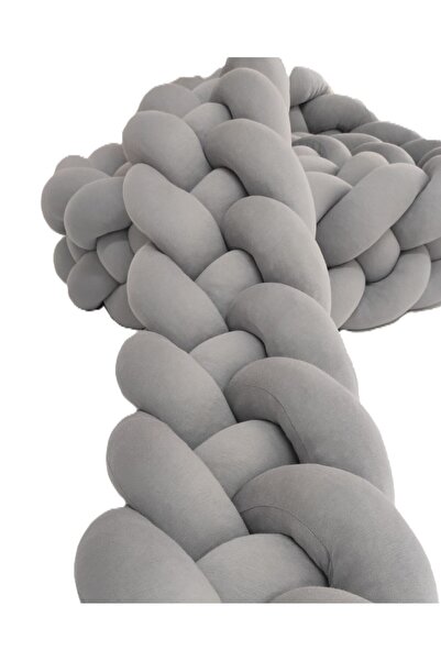 mee-like حماية محبوكة 460 سم 4 قطع موديل محبوك - مناسبة لسرير مونتيسوري 80x180