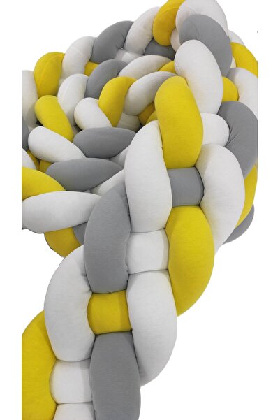 mee-like حماية محبوكة 420 سم 4 قطع موديل محبوك - مناسب لسرير الأطفال 80x130 أ...