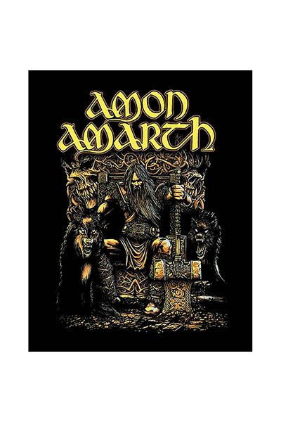 Z zepplin Amon Amarth Thor Patch mare pe spate