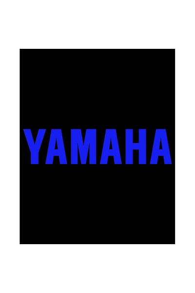 Z zepplin Yamaha Text Blue Patch Patch mare pentru spate