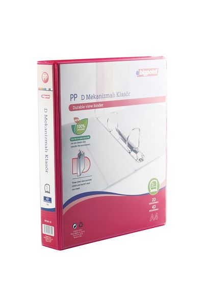 Bigpoint 4D Mechanical Folder 5 cm Light Red x 12 Pieces