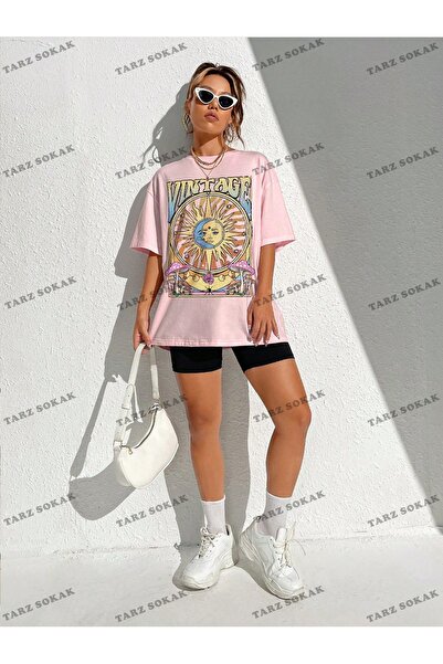 Tarzsokak Tricou cu mânecă scurtă pentru femei, unisex, cu model de soare și ...