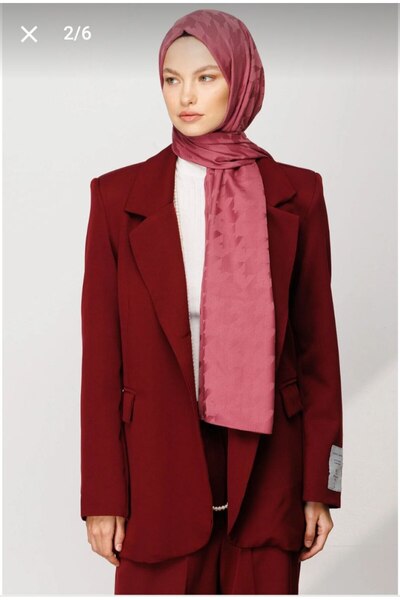 Nilbutik Houndstooth Pattern Cotton Jacquard Shawl