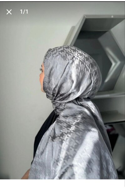 Nilbutik Houndstooth Pattern Cotton Jacquard Shawl