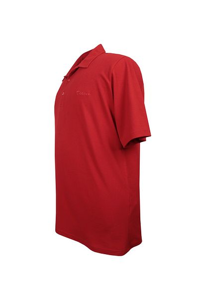 marufshop Men's Large Size 115-171 Polo Collar T-Shirt Suitable for Weight Red