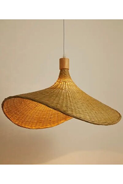 Buiva Bambu Avize Modern Görünüm Ferahlık Katar İskandinav Boheme Hasır Avize